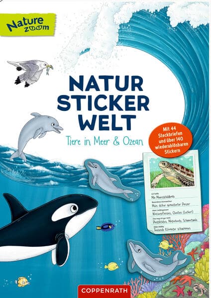 Natur-Stickerwelt: Tiere in Meer und Ozean