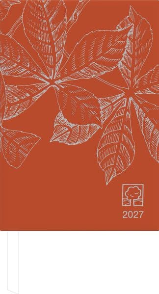 Taschenkalender 1T/1S chestnut Blauer Engel 2027