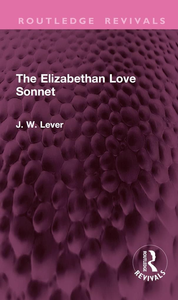 The Elizabethan Love Sonnet
