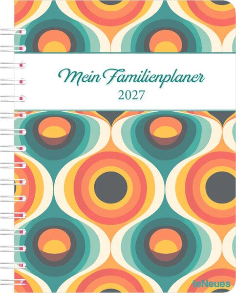 Familienplaner-Buch Vintage 2027