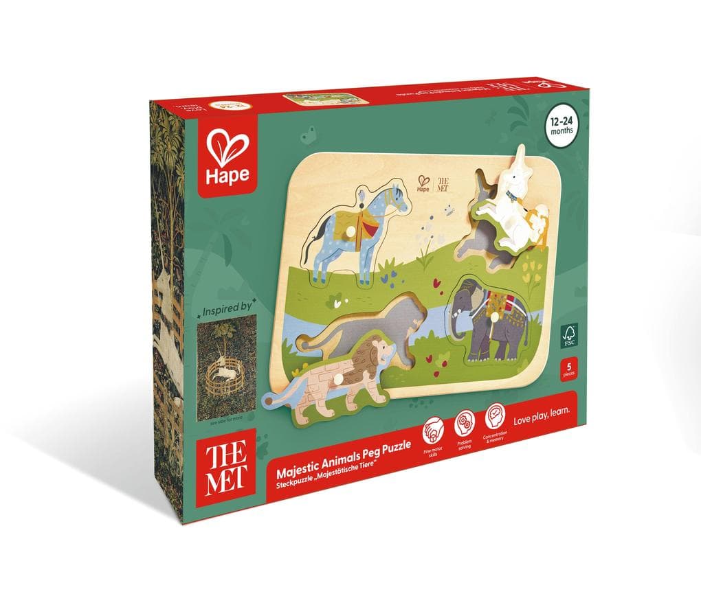 The Met: Steckpuzzle "Majestätische Tiere" - 4 Teile