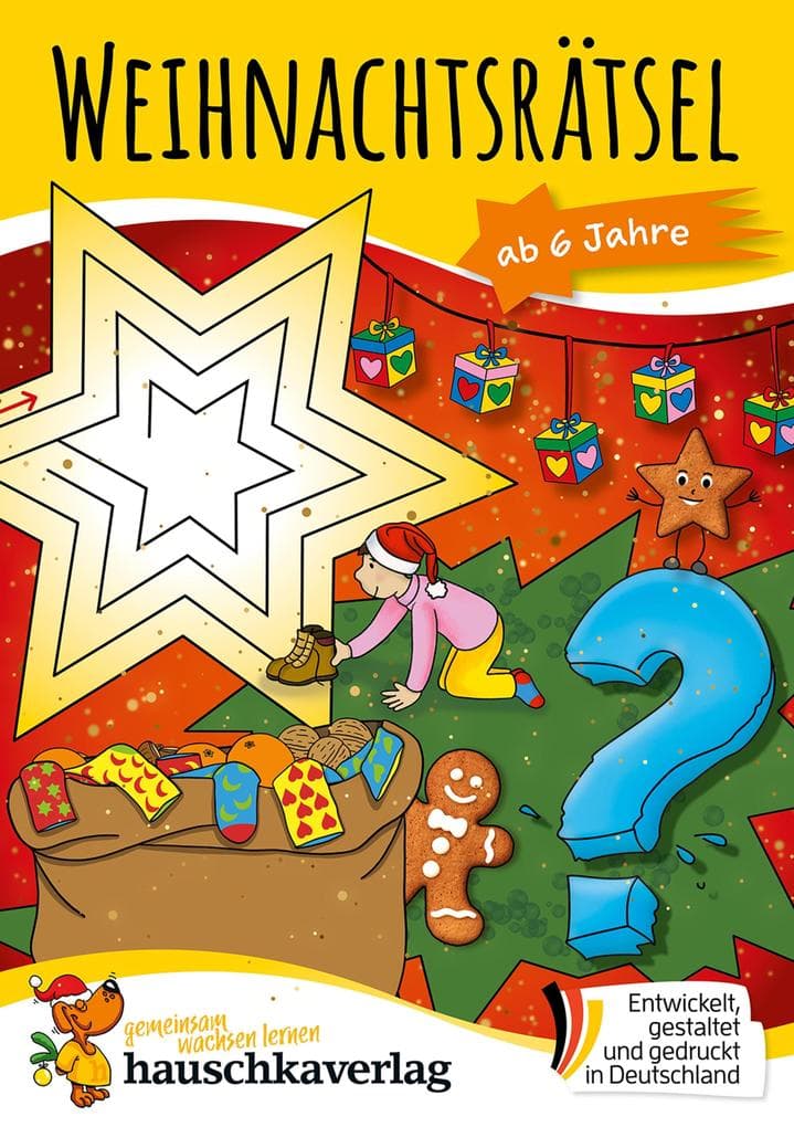 Weihnachtsrätsel - Rätselblock ab 6 Jahre