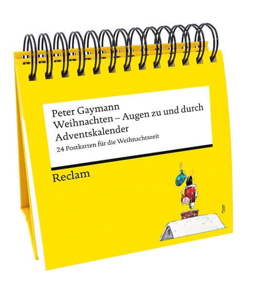 Weihnachten. Augen zu und durch. 24 Postkarten für die Weihnachtszeit (Advents-Postkartenaufsteller)