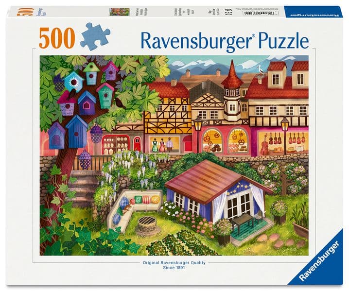 Erwachsenenpuzzle 500 Teile - Kleinstadtidylle