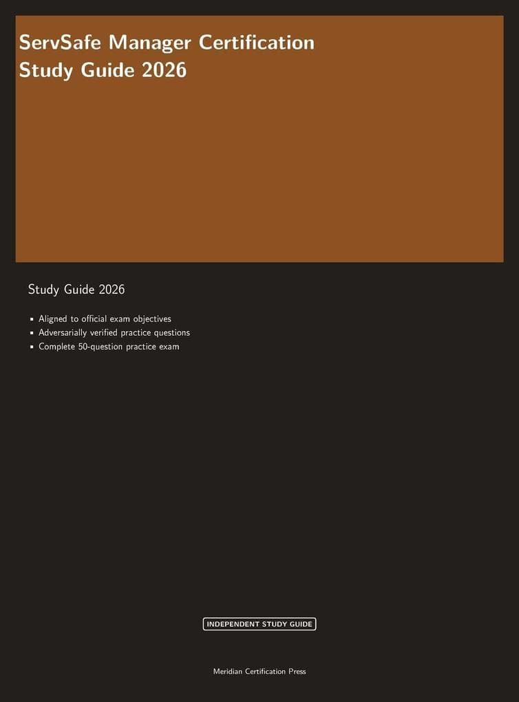 ServSafe Manager Certification Study Guide 2026