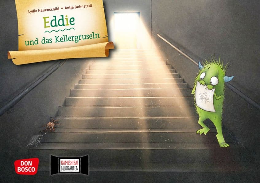 Eddie und das Kellergruseln. Kamishibai Bildkartenset