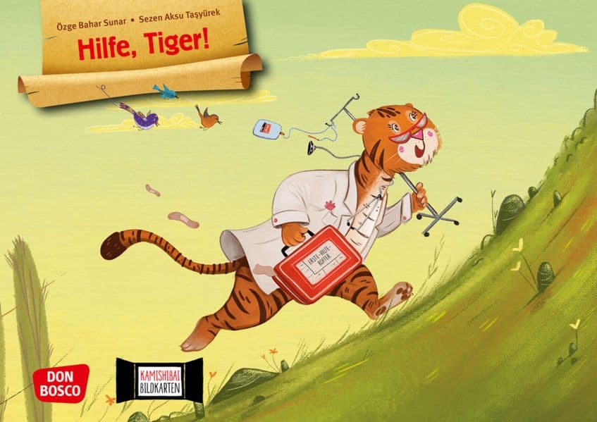 Hilfe, Tiger! Kamishibai Bildkartenset