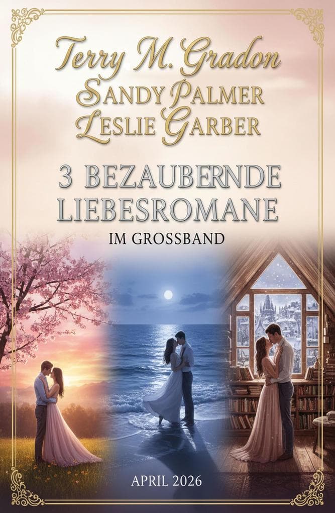 3 Bezaubernde Liebesromane im Großband April 2026
