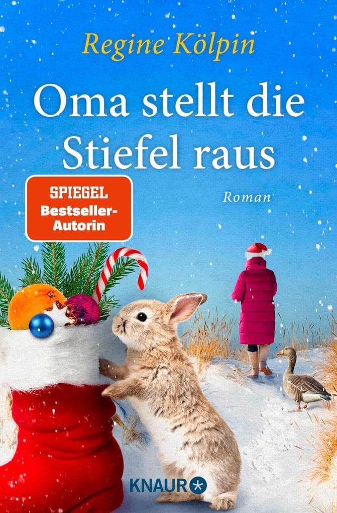 Oma stellt die Stiefel raus