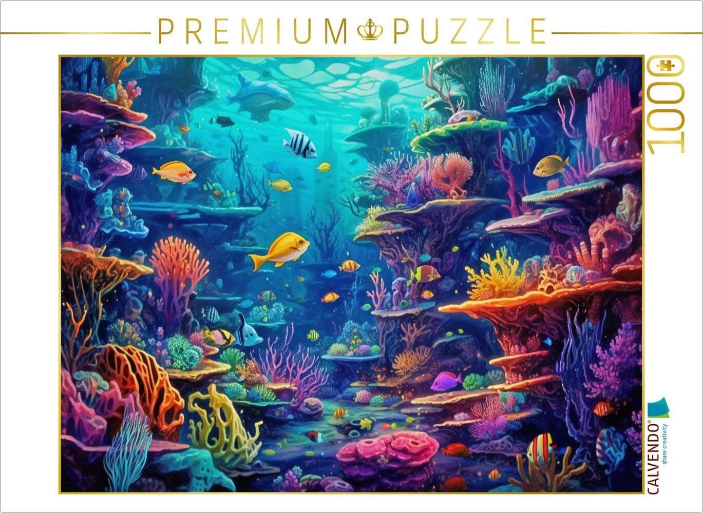 CALVENDO Puzzle Ein Motiv aus dem Kalender Unten im Meer ist was los | 1000 Teile Lege-Größe 64x48cm Foto-Puzzle für glückliche Stunden