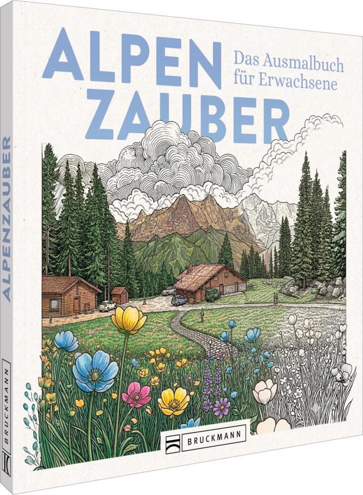 Alpenzauber - Das Ausmalbuch für Erwachsene
