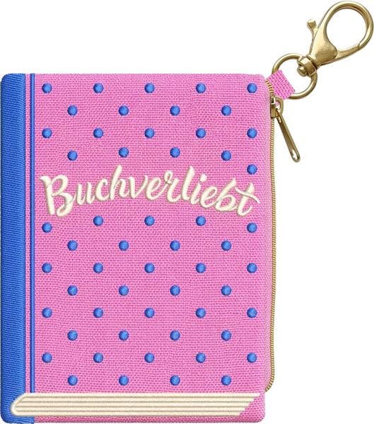 Buchverliebt Besticktes Täschchen, Buchverliebt