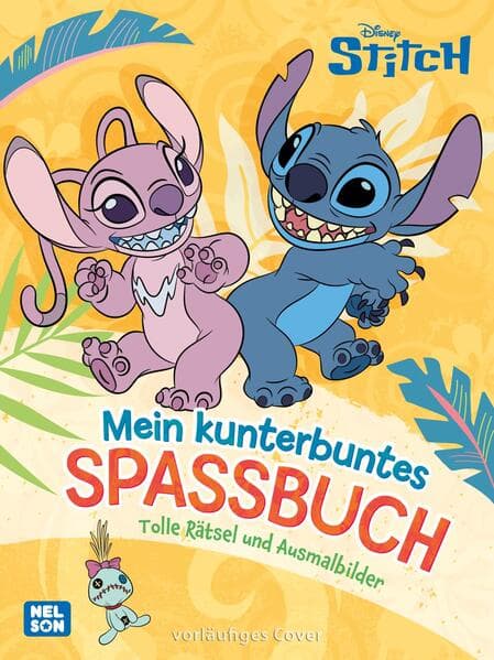 Disney Kreative Beschäftigung: Disney Stitch: Mein kunterbuntes Spaßbuch