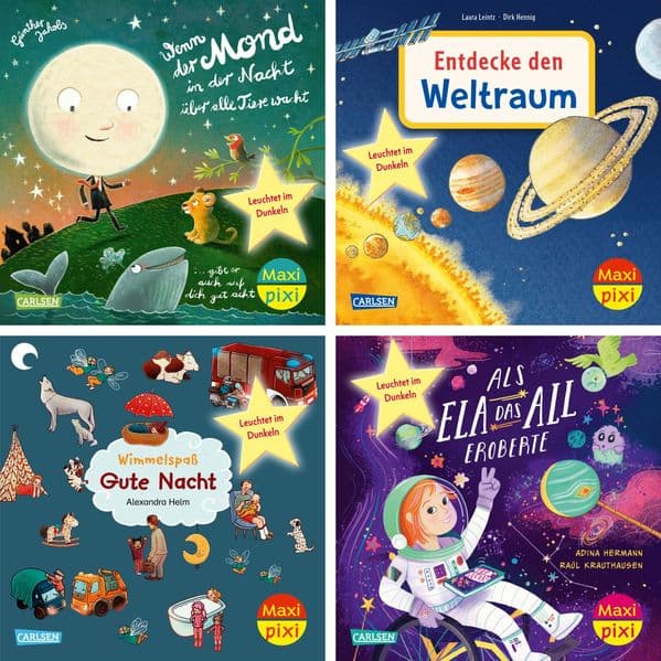 Maxi-Pixi-Box 129: Sonne, Mond und Sterne leuchten (4x5 Exemplare)
