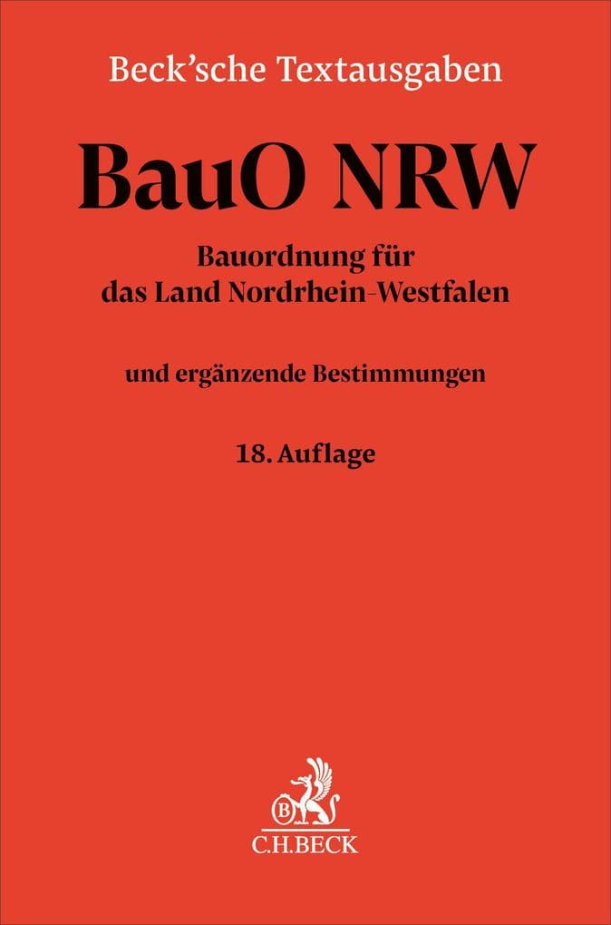 Bauordnung für das Land Nordrhein-Westfalen. BauO NRW
