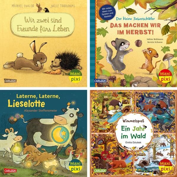 Maxi-Pixi-4er-Set 130: Mein kuscheliger Bilderbuch-Herbst (4x1 Exemplar)