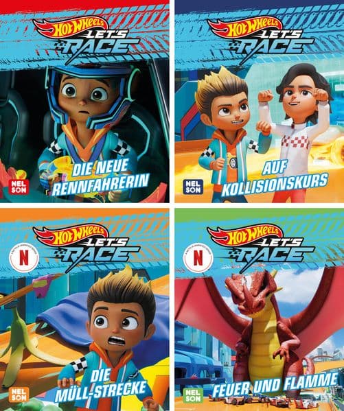 Nelson Mini-Bücher: 4er Hot Wheels 1-4