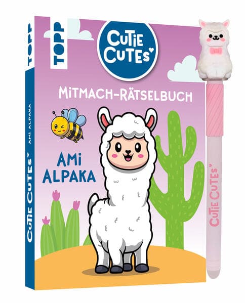 Cutie Cutes - Mitmach-Rätselbuch. Ami Alpaka