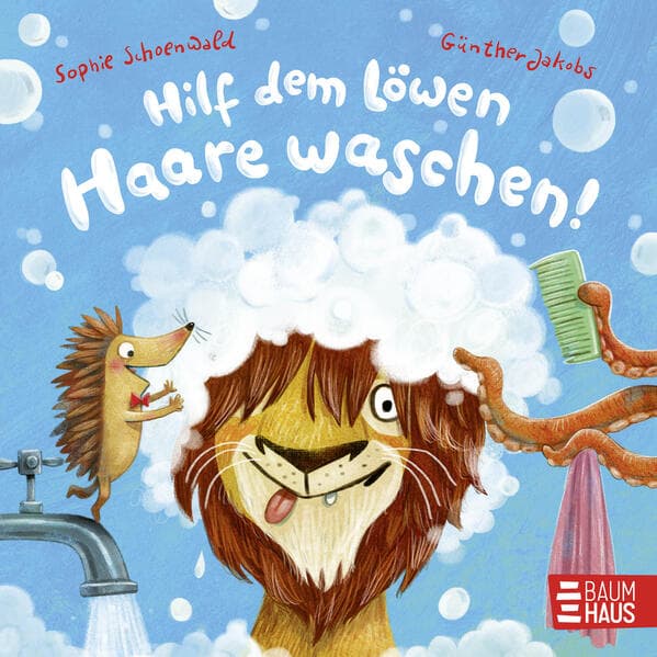 Hilf dem Löwen Haare waschen