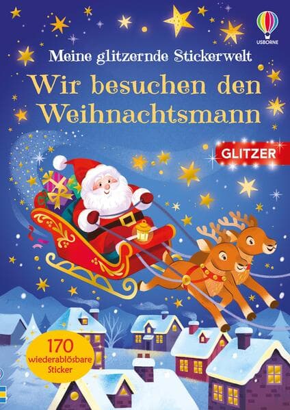 Meine glitzernde Stickerwelt: Wir besuchen den Weihnachtsmann