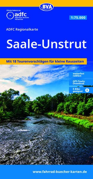 BVA ADFC Regionalkarte Saale-Unstrut 1:75.000
