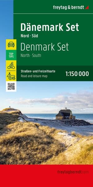freytag & berndt Straßenkarte Dänemark Set 1:150.000
