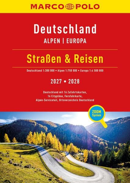 MARCO POLO Straßen & Reisen 2027/2028 Deutschland 1:300.000