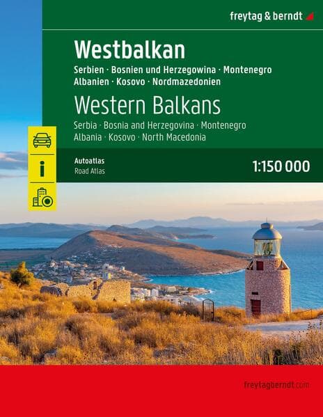 freytag & berndt Autoatlas Westbalkan 1:150.000