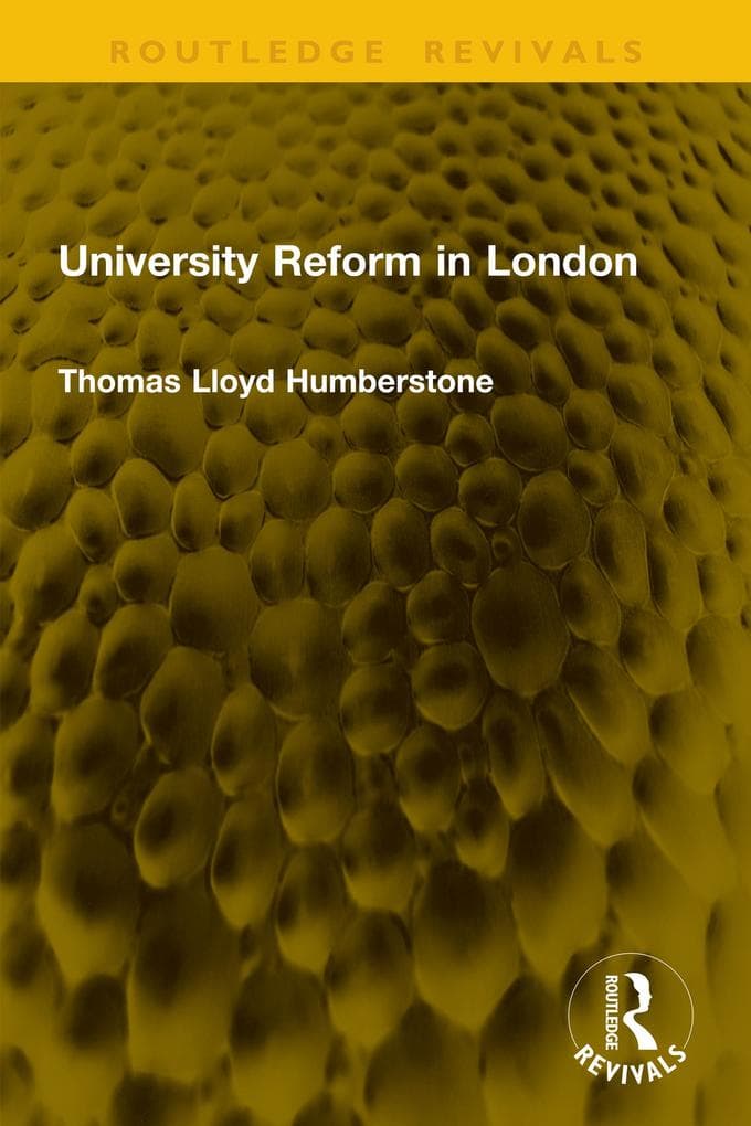 University Reform in London
