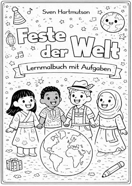 Feste der Welt - Lernmalbuch mit Aufgaben