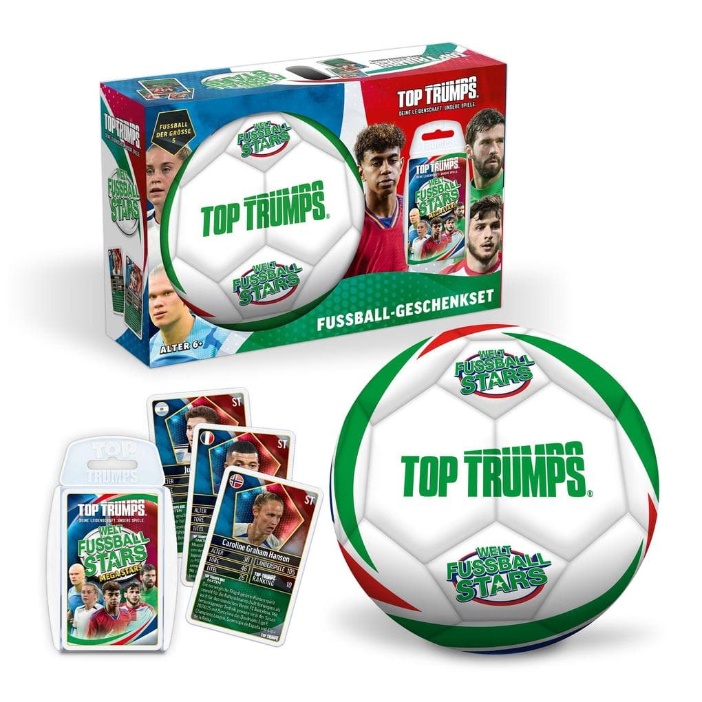 Top Trumps Geschenkset Weltfussball Stars (inkl. Fußball)