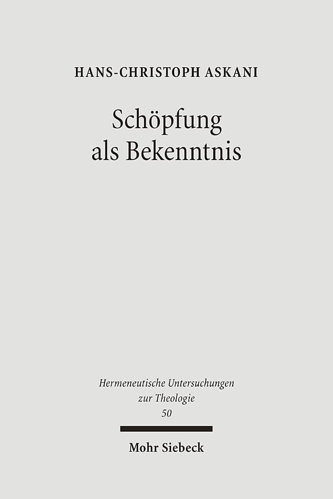 Schöpfung als Bekenntnis