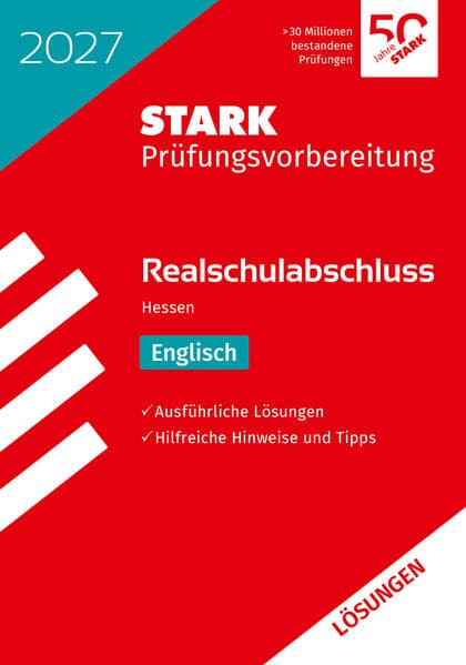 STARK Lösungen zu Englisch - Realschulabschluss 2027 Hessen - Prüfungsvorbereitung