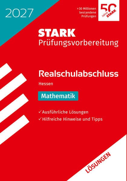 STARK Lösungen zu Mathematik - Realschulabschluss 2027 Hessen - Prüfungsvorbereitung