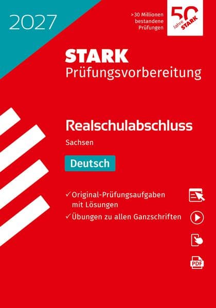 STARK Deutsch - Realschulabschluss 2027 Sachsen - Prüfungsvorbereitung