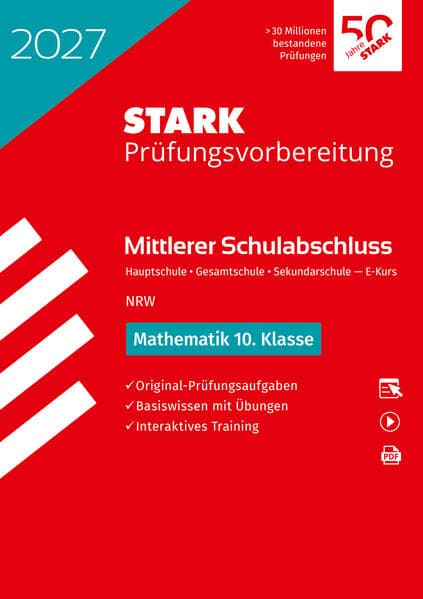 STARK Mathematik - Mittlerer Schulabschluss (MSA) 2027 NRW Hauptschule Typ B/ Gesamtschule/Sekundarschule - Prüfungsvorbereitung