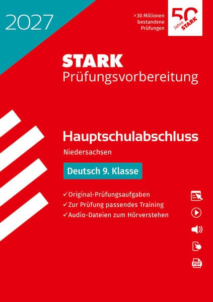 STARK Deutsch 9. Klasse - Hauptschulabschluss 2027 Niedersachsen - Prüfungsvorbereitung