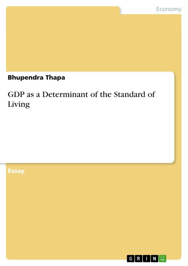 GDP as a Determinant of the Standard of Living