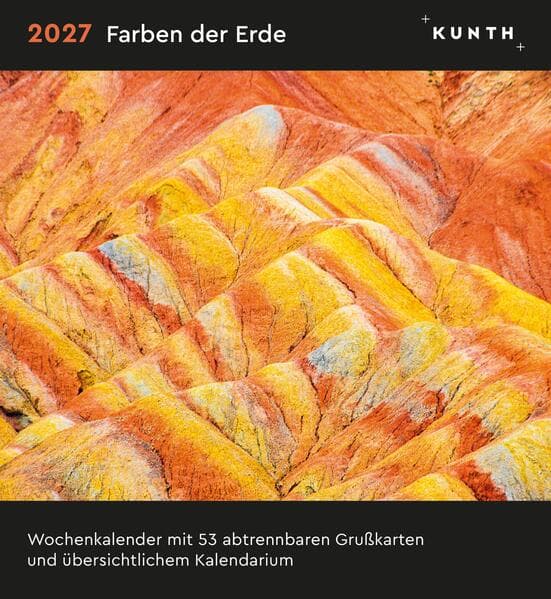 Farben der Erde - KUNTH Postkartenkalender 2027