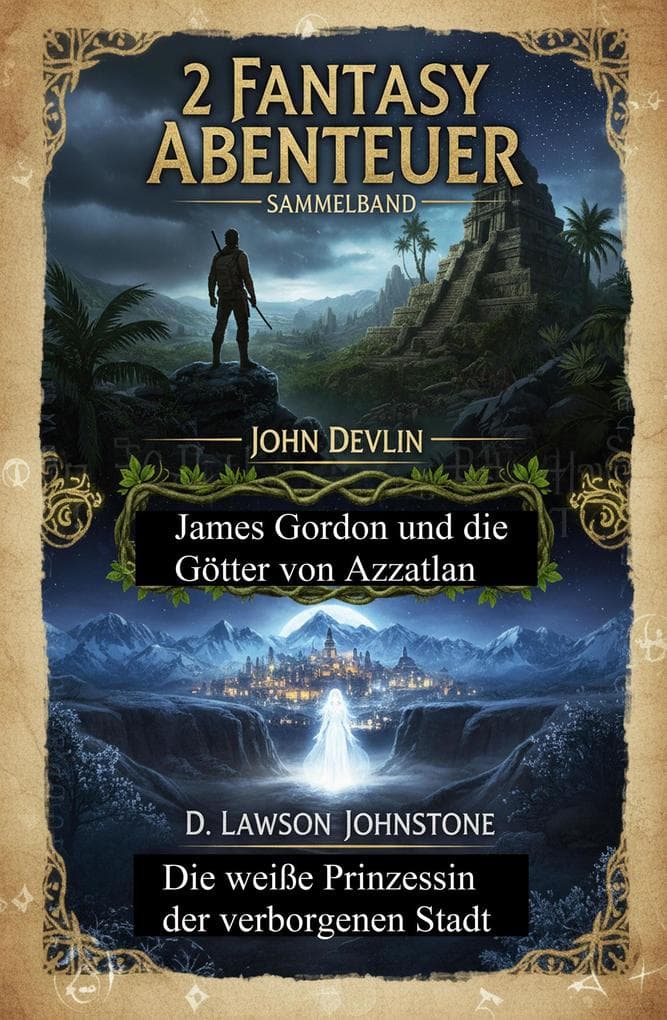 2 Fantasy Abenteuer: James Gordon und die Götter von Azzatlan / Die weiße Prinzessin der verborgenen Stadt