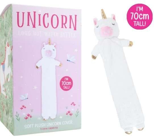 Unicorn Long Hot Water Bottle