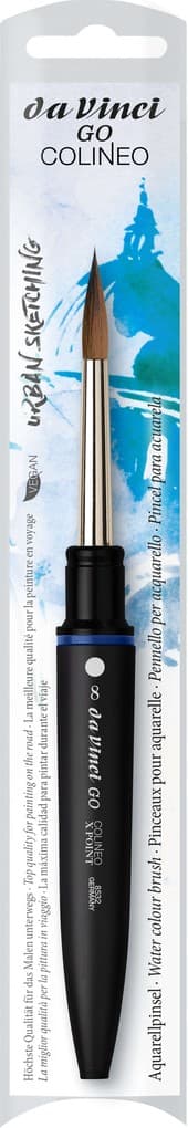 da Vinci Pinsel GO COLINEO Reise-Aquarellpinsel, rund, Pinsel, Größe 8