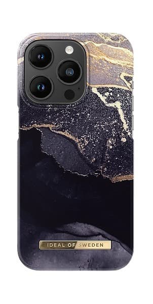 IDEAL OF SWEDEN iPhone 14 PRO Fashion Case Golden Twilight Marble
