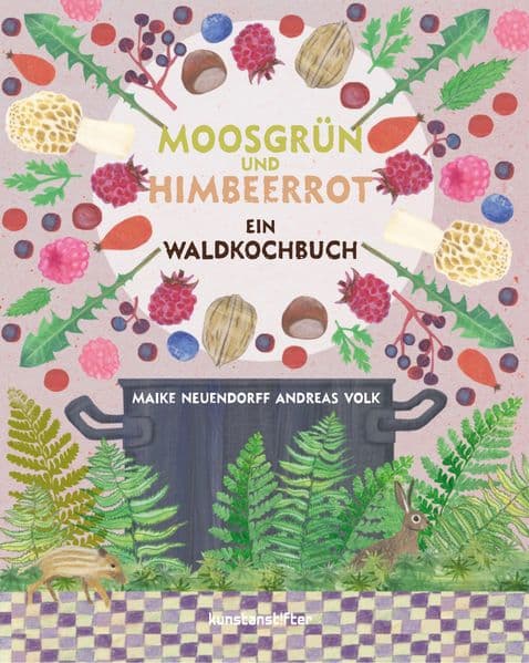 Moosgrun und Himbeerrot