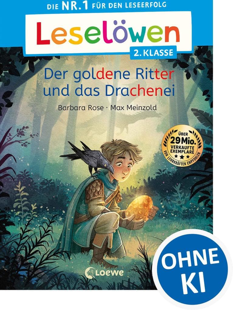 Leselöwen 2. Klasse - Der goldene Ritter und das Drachenei