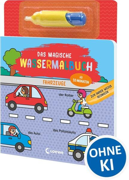Das magische Wassermalbuch - Fahrzeuge
