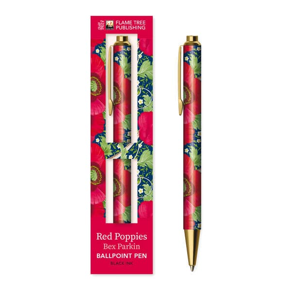 Premium Kugelschreiber: Bex Parkin, Rote Mohnblumen