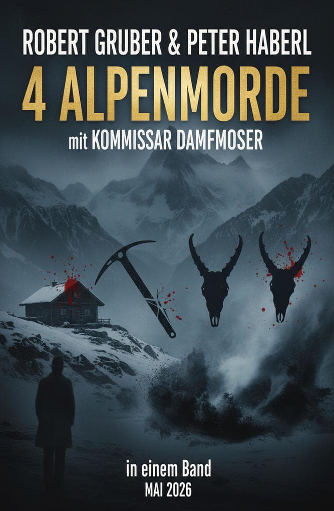 4 Alpenmorde mit Kommissar Dampfmoser in einem Band Mai 2026