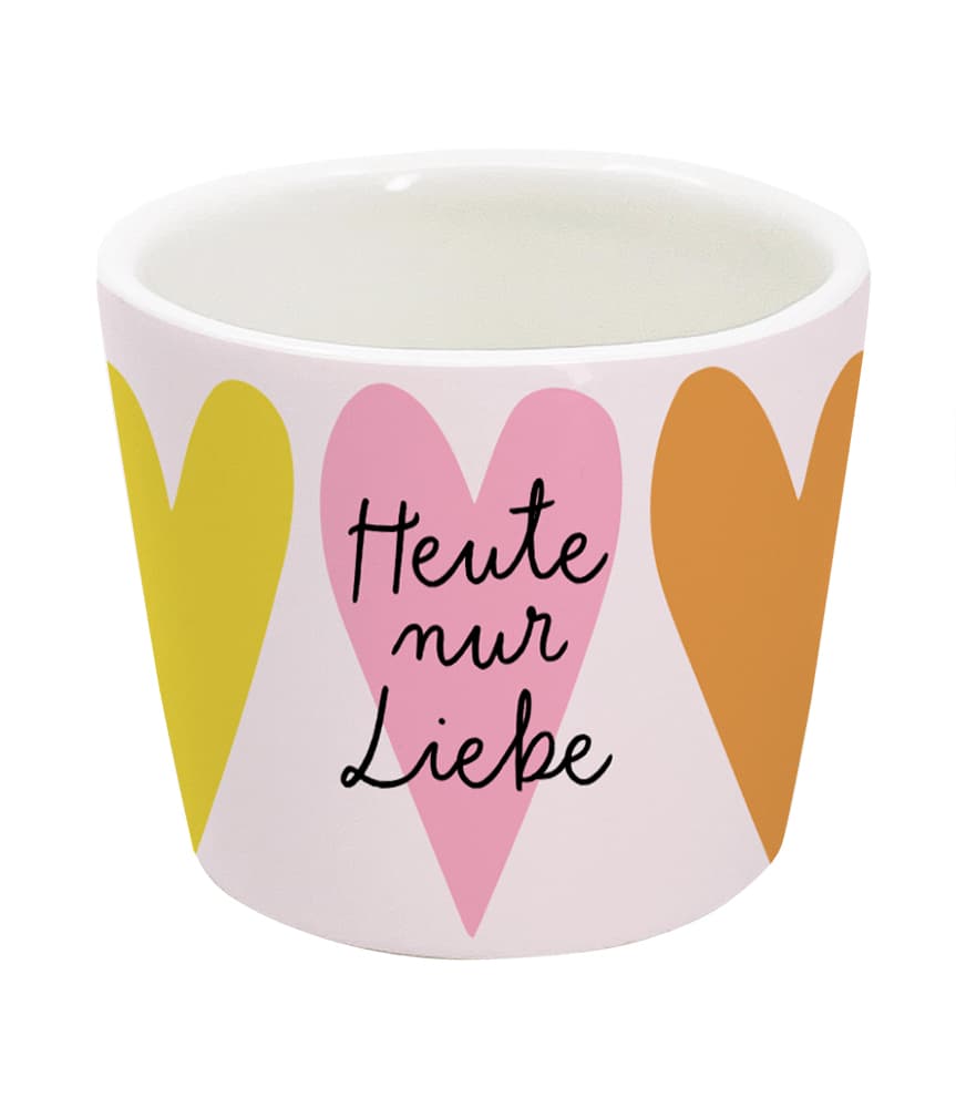 Eierbecher Gute Laune Heute nur Liebe