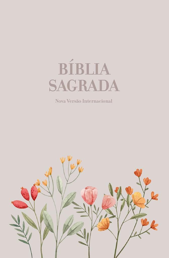 Bíblia Pocket NVI, Capa luxo florida com alça, Leitura Perfeita
